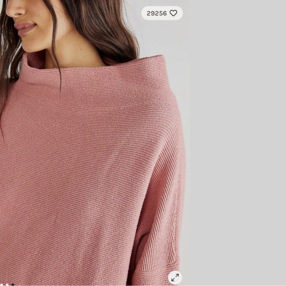 Free People ottoman casual tunic sweater dress pink sun sand size Small NWOT - Picture 4 of 8